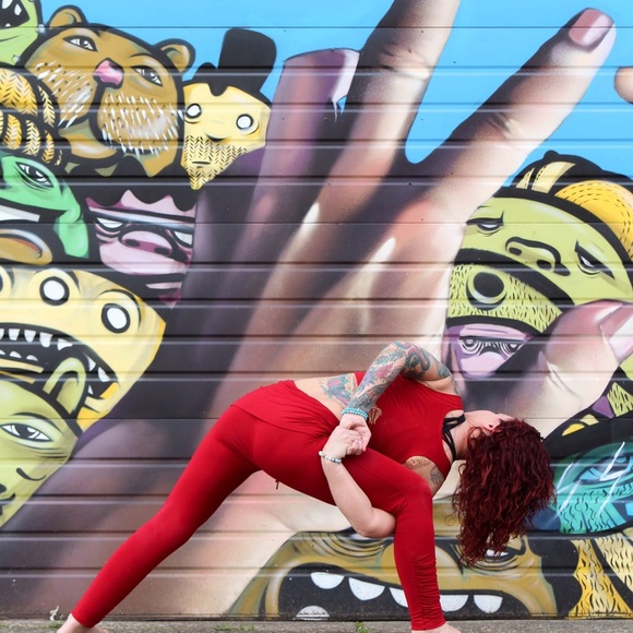 The Om Collection Yoga Top and Skirt Leggings - Picture 3 of 5